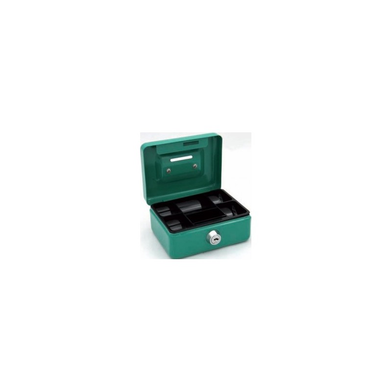 Cassetta di sicurezza portavalori con scomparti porta banconote/monete 25x18x9