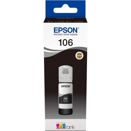 EPSON 106 NERO ORIGINALE 70ML ECOTANK