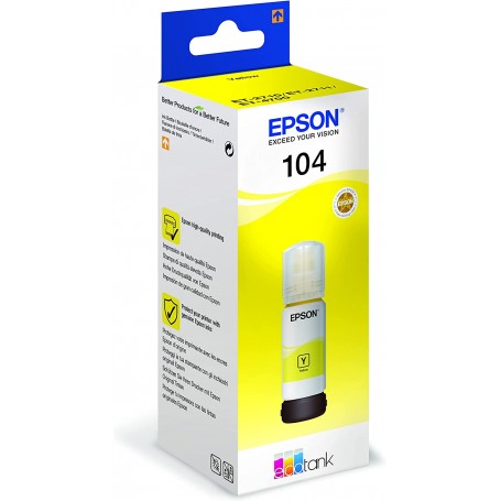 EPSON 104 GIALLO ORIGINALE 70ML ECOTANK