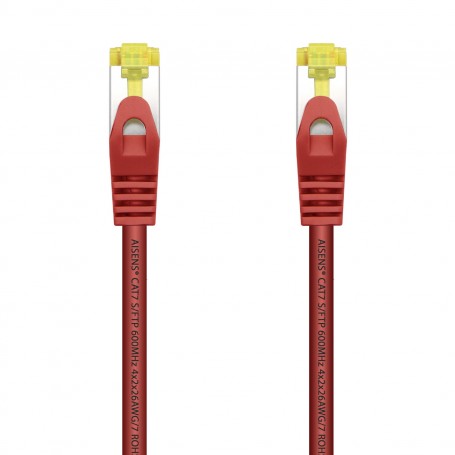 CAVO RETE RJ45 CAT.7 600 MHZ 0.5M ROSSO