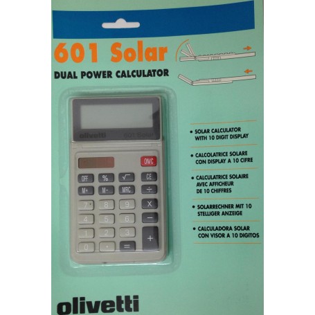 CALCOLATRICE SOLARE OLIVETTI 601