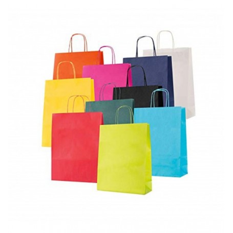 SHOPPER  10 COLORI 26X11X34,5 50PZ