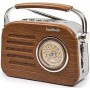 RADIO VINTAGE JAZZ MARRONE/SILVER