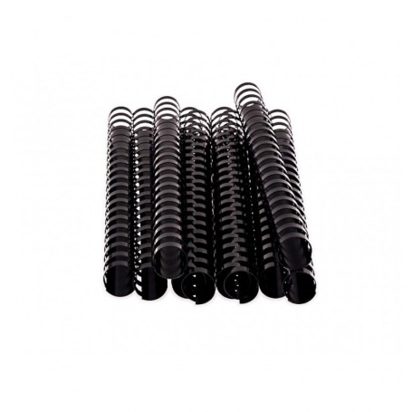 SPIRALI PLASTICI 12MM NERO TONDO