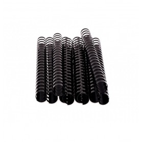 SPIRALI PLASTICI 10MM NERO TONDO