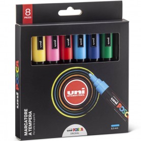 MARKER UNI POSCA PC5 8PZ SET ORIGINAL