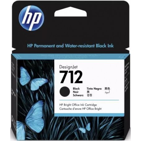 CARTUCCIA ORIGINALE HP N. 712 NERO 38ML.