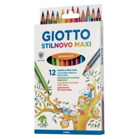 PASTELLI GIOTTO AST. 12PZ STILNOVO MAXI