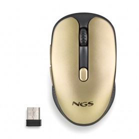 MOUSE WIRELESS USB NGS EVO RUST GOLD