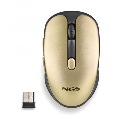 MOUSE WIRELESS USB NGS EVO RUST GOLD