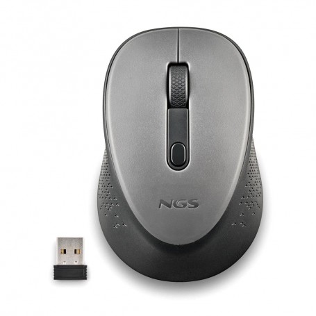 MOUSE USB WIRELESS NGS 1600 DPI GRIGIO