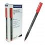 MARKER LUMOCOLOR STAEDTLER 318F RED 10PZ