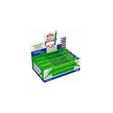 EVIDENZIATORE TRATTO VIDEO VERDE 12 PZ