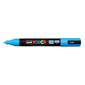 MARKER UNI POSCA PC5M 6PZ AZZURRO L.BLUE