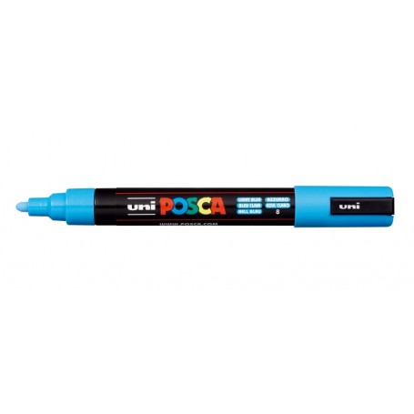 MARKER UNI POSCA PC-5M 6PZ AZZURRO L.BLU