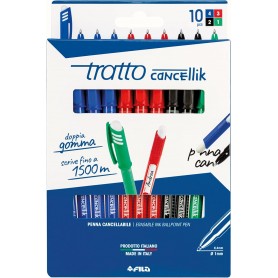 PENNE  TRATTO CANCELLIK 10PZ ASS