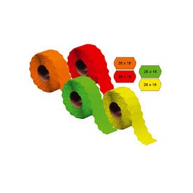 ETICHETTE 26-16 RETT. FLUO. VERDE 36 PZ