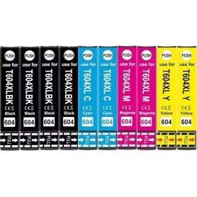 EPSON  604 KIT 10 PZ 4BK/2C/2M/2Y  COMP