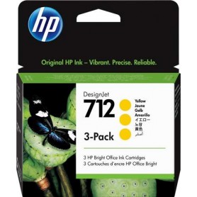 HP 712 GIALLO CONFEZIONE DA 3 - 3ED79A