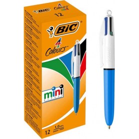 MINI PENNA A SFERA RETRATTILE BIC 4 COL
