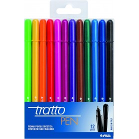 TRATTO PEN BUSTA DA 12 PZ MULTICOLORI