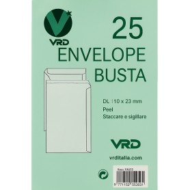 BUSTE AUTOADESIVE STRIP 11X23 S/F 25 PZ