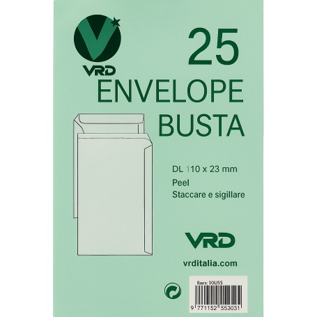 BUSTE AUTOADESIVE STRIP 11X23 S/F 25 PZ