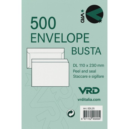 BUSTE AUTOADESIVE STRIP 11X23 S/F 500 PZ