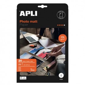 CARTA FOTOGRAFICA APLI A4 170GR - 20FG