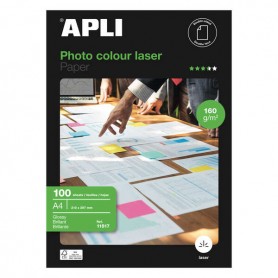 CARTA FOTOGRAFICA APLI A4 160G - 100FG