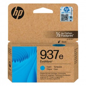 HP 937E  ORIGINALE CIANO - 4S6W6NE