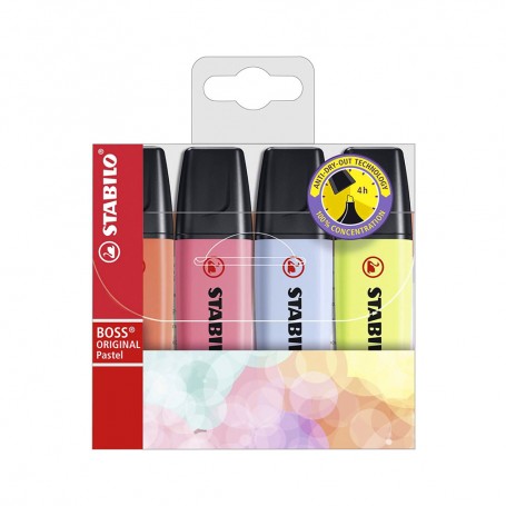 EVIDENZIATORE PASTELL  4PZ STABILO