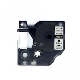 DYMO D1 45010 NERO SU TRASPARENTE COMP.