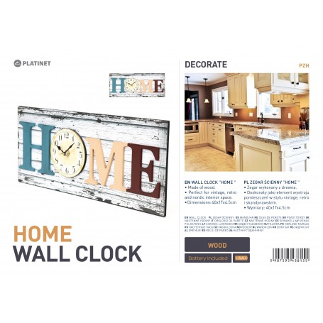 PLATINET ZEGAR WALL CLOCK/HOME
