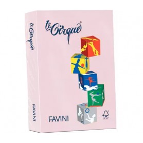 FAVINI CARTA COL.  A4-80GR. 500F ROSA