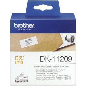 BROTHER DK-11209 ETICHETTE NERO SU BIANC