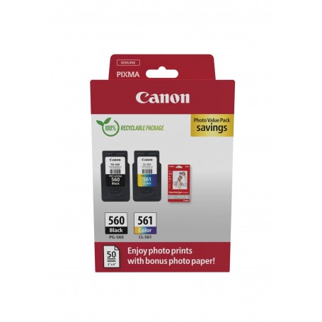 CANON KIT PG560+CL561  CON CARTA FOT.