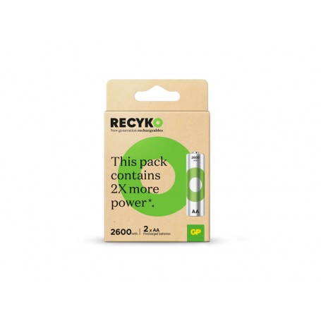 GP RECYKO 2 BATTERIE RICARICABILI AA
