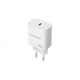 CARICABATTERIE NANOCABLE USB-C/PD DA 20W