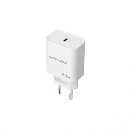 CARICABATTERIE NANOCABLE USB-C/PD DA 20W