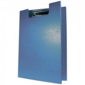 PORTA BLOCCO CON MOLLA 2 ANTE BLU