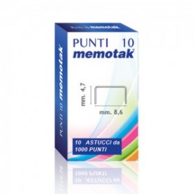 PUNTI 10 MEMOTAK 10X1000 PUNTI