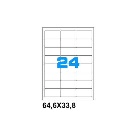 ETICHETTE SU A4   64,6X33,8