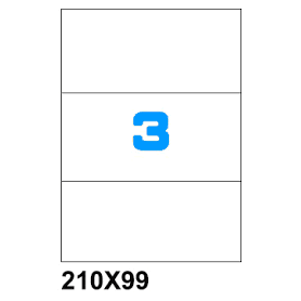 ETICHETTE SU A4 210X99 100PZ