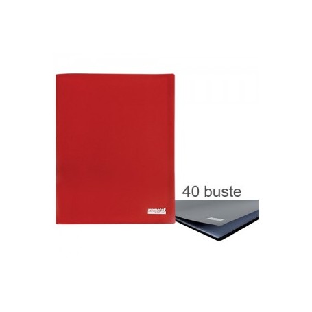 PORTA LISTINI MEMOTAK BASIC 40 BUSTE RED