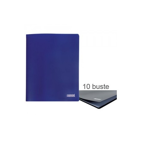 PORTA LISTINI MEMOTAK BASIC 10 BUSTE BLU