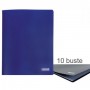 PORTA LISTINI MEMOTAK BASIC 10 BUSTE BLU