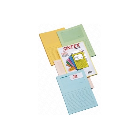 CARTELLINE SINTEX/20PZ COL MIX