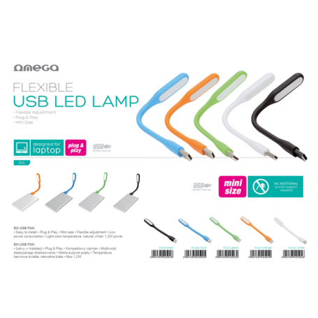 OMEGA LAMPADA LED USB BLU