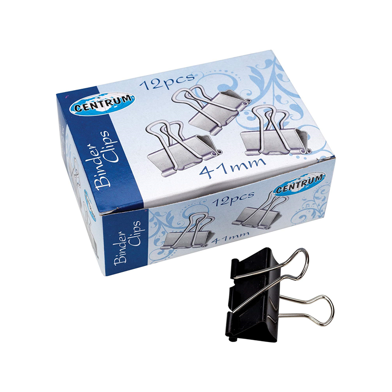 Rapesco Ferma Carta A Pinza 50 Mm - Confezione Da 10 Pezzi, Nero Per Documenti - Foto 5